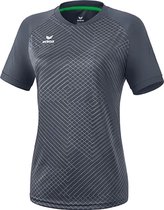 Erima Madrid Shirt Korte Mouw Dames - Slate Grey | Maat: 34