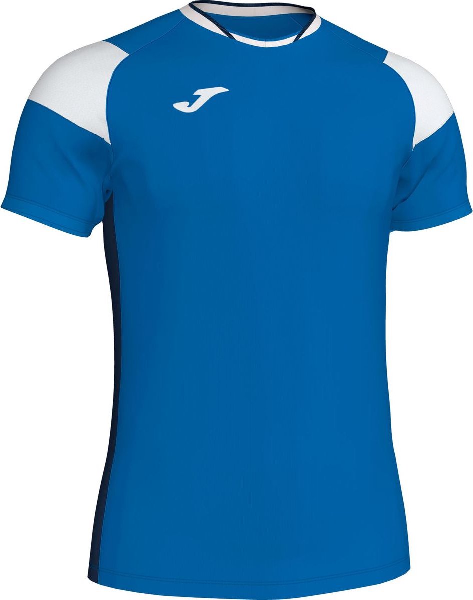 Joma Crew III T-Shirt Kinderen - Royal / Marine / Wit | Maat: 128-140