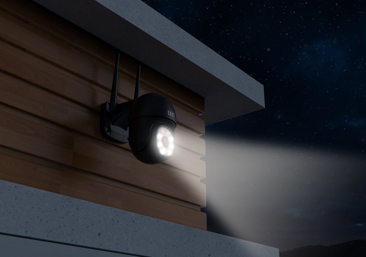 SEC24 CAM216Z Dome Camera zwart - IP Camera draai- en kantelbaar voor buiten - FHD 1080P - Kleuren nachtzicht – foto 2