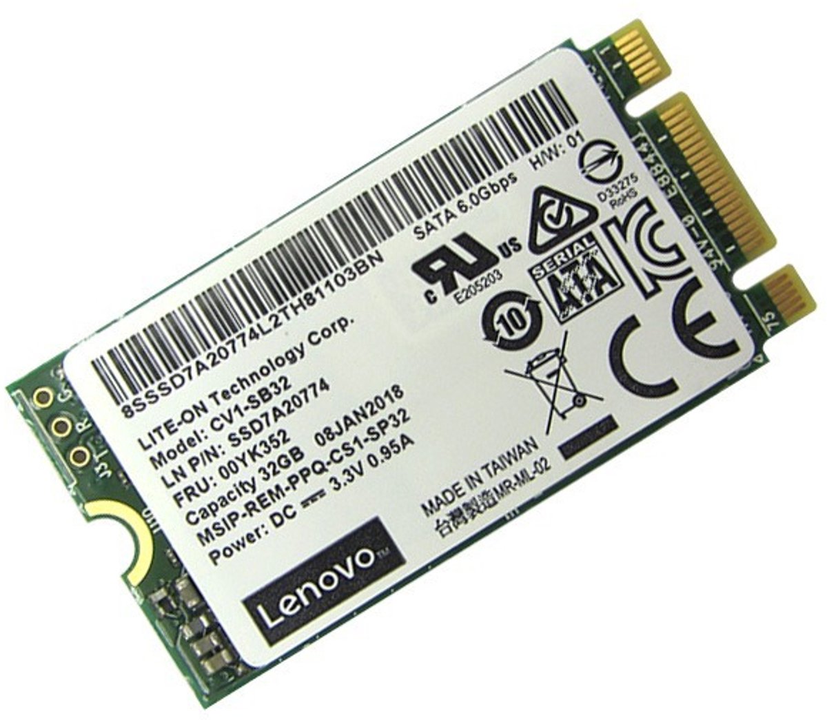 Lenovo 7N47A00129 internal solid state drive M.2 32 GB SATA III MLC