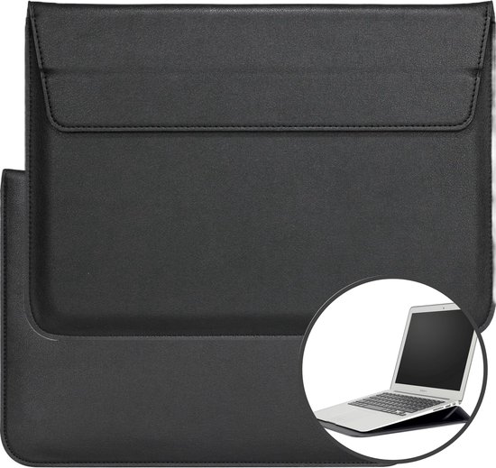 Housse pour ordinateur portable en cuir avec support - 13 pouces - Sacoche  pour... | bol.com