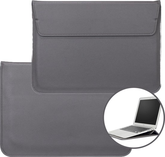 Housse pour ordinateur portable en cuir avec support - 13 pouces - Sacoche  pour... | bol.com