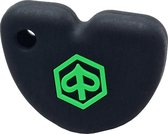 Piaggio Siliconen Sleutelhoesje - Zwart met Groen Logo - Zwart met Groen