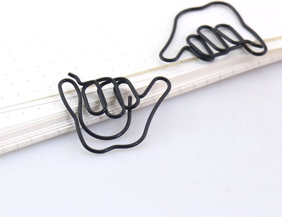 paperclips Hand 10 stuks - Merkloos