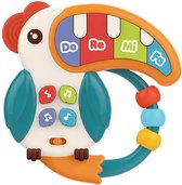 Eurekakids Toekan Babyspeeltje - Multifunctioneel Baby Speelgoed - Met Mini-Piano, Kralen en Melodieën