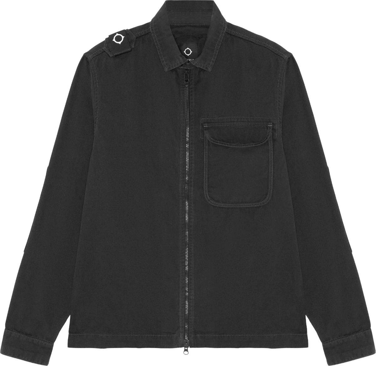 Mastrum Vest Zwart maat L Zip front overshirts zwart
