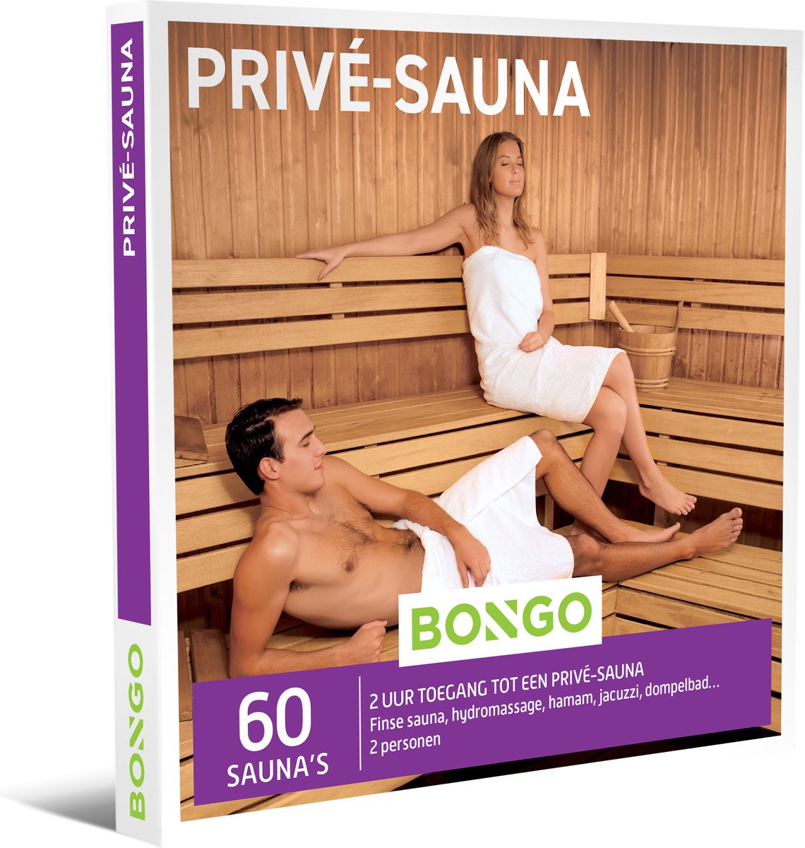 Bongo Bon België - Privé-Sauna Cadeaubon - Cadeaukaart : 60  privé-saunacomplexen | bol.com