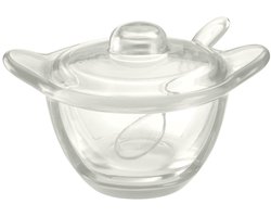 Guzzini Gocce Parmezeaanse kaas/suikerpot met lepel transparant - 0.2Ltr