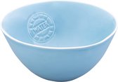 Bowls and Dishes WateR Slakom | Saladekom | Saladeschaal | Aardewerk Schaal hoog 26 cm IJsblauw