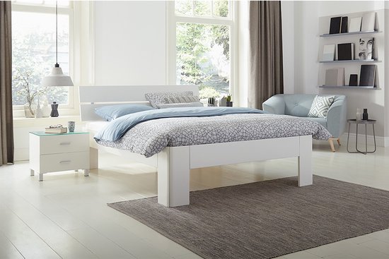 Beter Bed Fresh 450 Bedframe met Hoofdbord 160x200 cm Wit bol