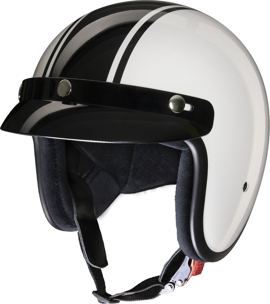 Redbike RB-675 | jethelm wit-zwart | maat S
