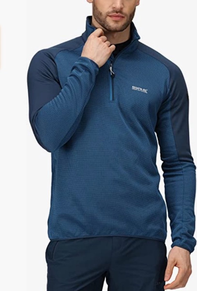Regatta Heren Highton HZ III Trui ImpBlu/MnltD Blauw