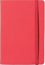 Notitieboek A5 rood met harde kaft en elastiek