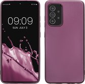 kwmobile telefoonhoesje geschikt voor Samsung Galaxy A52 / A52 5G / A52s 5G - Hoesje voor smartphone - Back cover in metallic lila
