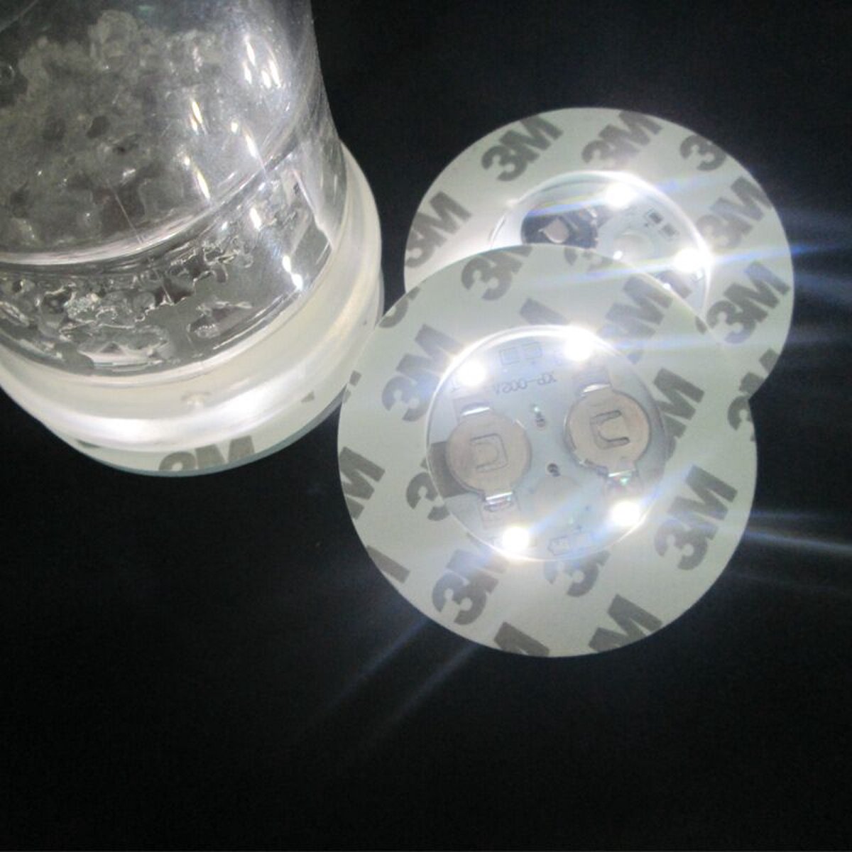 LED Onderzetter | Bottle Light | LED Sticker | LED Licht | Fles Licht | Fles Onderzetter | LED Bottle Light | 3 stuks