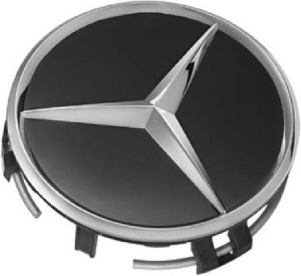 Tip: Set van 4 Originele Mercedes naafdoppen Glans Zwart - 75mm 75 mm - OEM - B66470200 - Naafkappen - Originele Velgen - naafkapjes - wieldop - Embleem - Logo - Ster - A C E G S Klasse - Naafdopjes - AMG - 70mm 70 mm Velgen