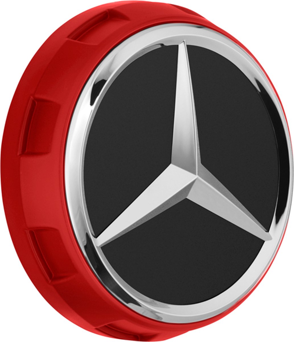 Tip: Set van 4 OEM Mercedes Naafdoppen AMG 75 mm - Naafkappen 75mm- Velgen logo - Wiel embleem - Naafkapjes - Naafdopjes - logo -Velgen - Embleem - Banden C E S Klasse