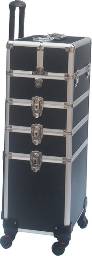 bovenstaand Missie Namens VDD Aluminium visagie kappers koffer trolley - Make-up schmink nagel koffer  trolley -... | bol.com