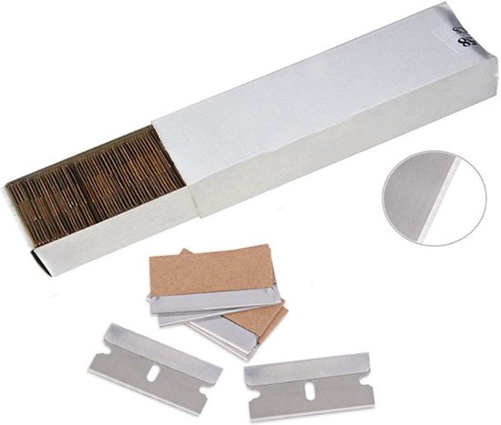 10 x vervangende messen 100 mm voor schrapers, extra scherpe