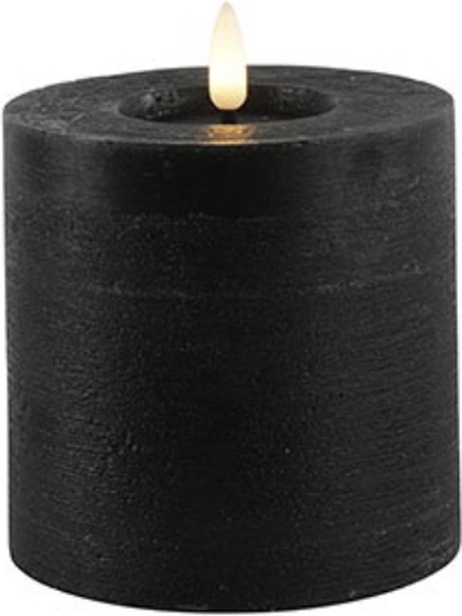 Stompkaars rustiek Ø10CM LED ro Lyon S zwart-L10B10H10CM