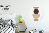 WallCircle - Wandcirkel - Muurcirkel - Cirkel - Geometrische figuren - Abstract - Aluminium - Dibond - ⌀ 60 cm - Binnen en Buiten