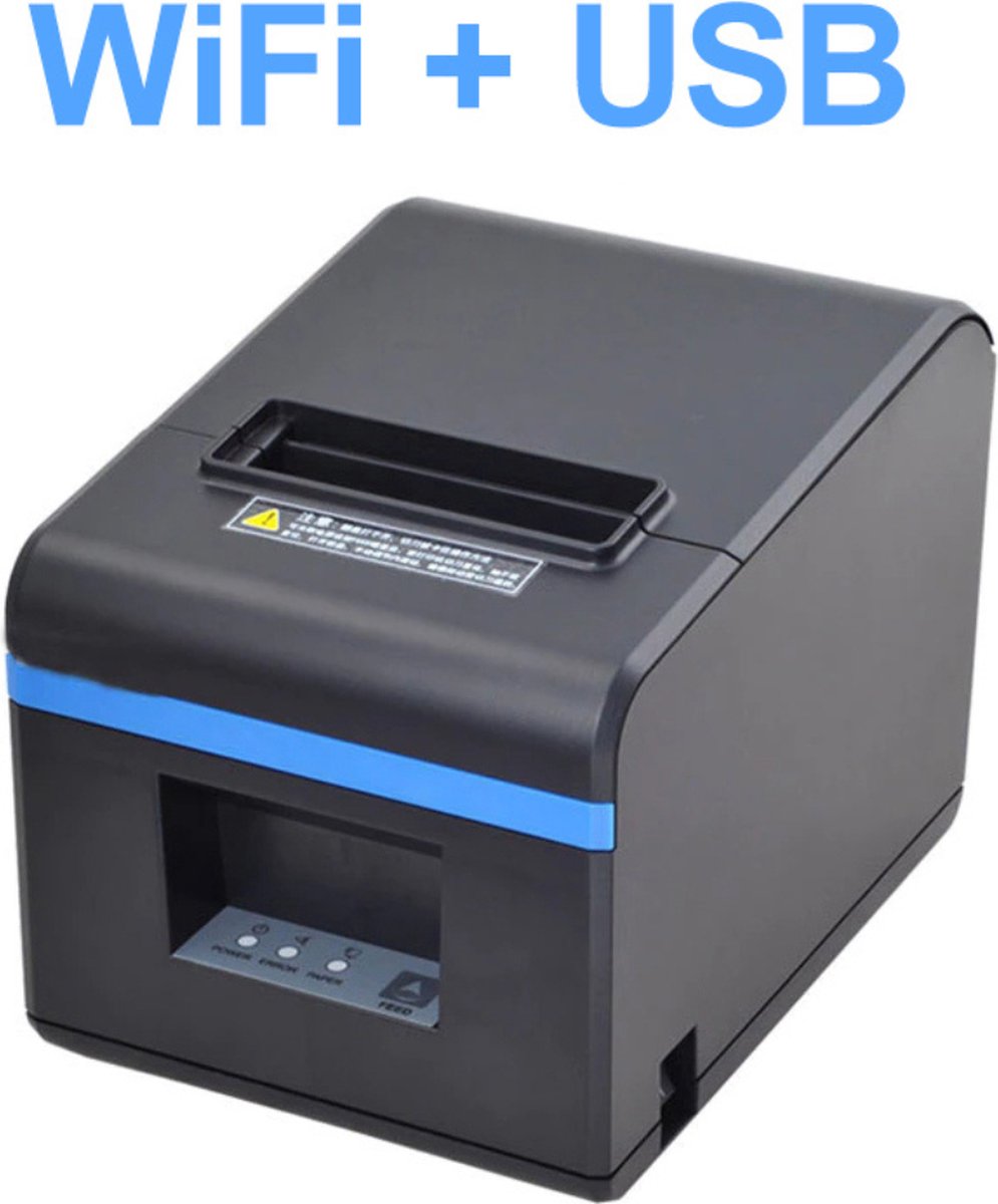 USB thermische bonprinter, Bluetooth draadloze draagbare bonprinter, 58 mm mini draagbare persoonlijke factuurprinter Compatibel met IOS/Android/Windows/voor ESC/POS/Star(Oranje, BS