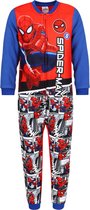 Spiderman - Eendelige pyjama / jumpsuit voor jongens, fleece, blauw-rood OEKO-TEX / 92-98