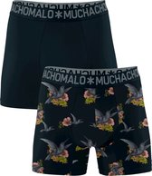 Muchachomalo-2-pack onderbroeken voor mannen-Elastisch Katoen-Boxershorts - Maat S