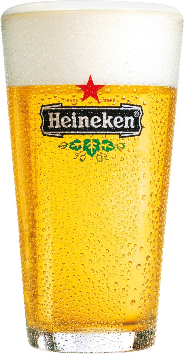 Heineken Bierglas Vaasje Voerman 25cl doos 12 Stuk Bierglazen