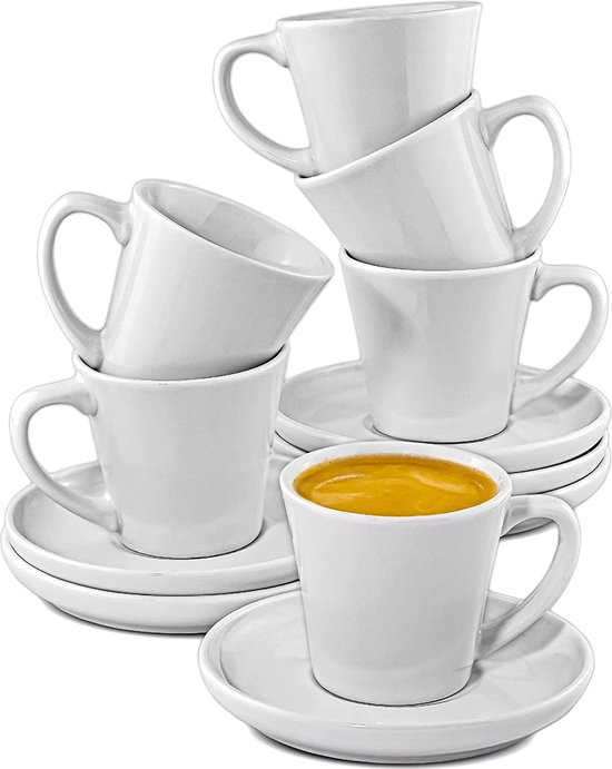Excelsa Set of 6 coffee cups with P Amalfi