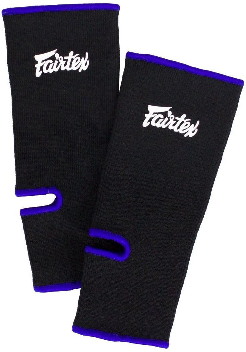 Fairtex Enkelsteun - zwart/blauw - standaard maat