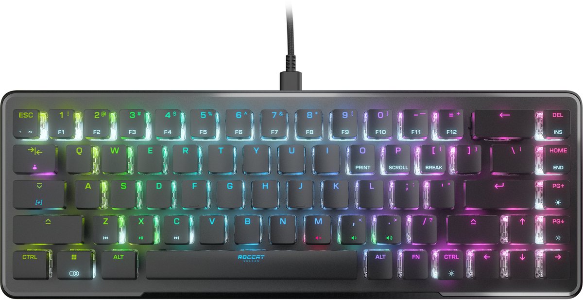 Roccat Vulcan II Mini - Bedraad Gaming Toetsenbord - US Layout - Zwart