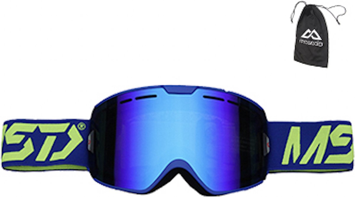Ski bril - Unisex - Blauw - Gepolariseerd - UV400