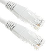 BeMatik - UTP kabel categorie 6 wit 50cm