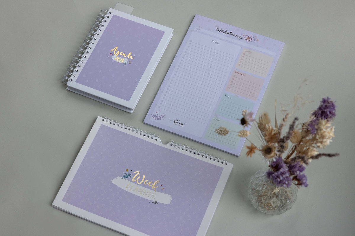 Maan Amsterdam Weekplanner inclusief stickervel - To do planner - Werkplanner - Ongedateerd - A4 - Universe — afbeelding 3