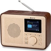 Denver Dab Radio - Enceinte Bluetooth - Radio FM intégrée - DAB60 - Wood foncé