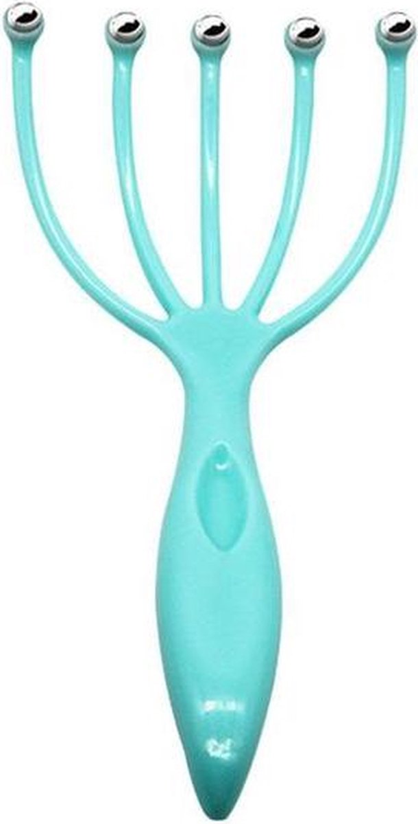 Goedkoopste WiseGoods Hoofdhuid Massage Apparaat - Nek & Hoofdmassage Spin - Ontspanning - Vijf Vinger Massager - Massage Accessoires - Blauw