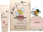 Marc Jacobs Perfect Gift Set - 100 ml eau de parfum srpay + 75 ml lotion pour le corps - coffret cadeau pour femme