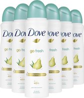 DOVE Deodorant Spray ANTIPERSPIRANT Pear and Aloe Vera [6 x 150 ml]