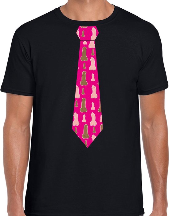 Bellatio Decorations célibataires / Pride cravate t-shirt coqs - homme XXL