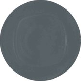 Excellent Houseware Ontbijt/dinerbordjes - 4x stuks - grijs - 20 cm