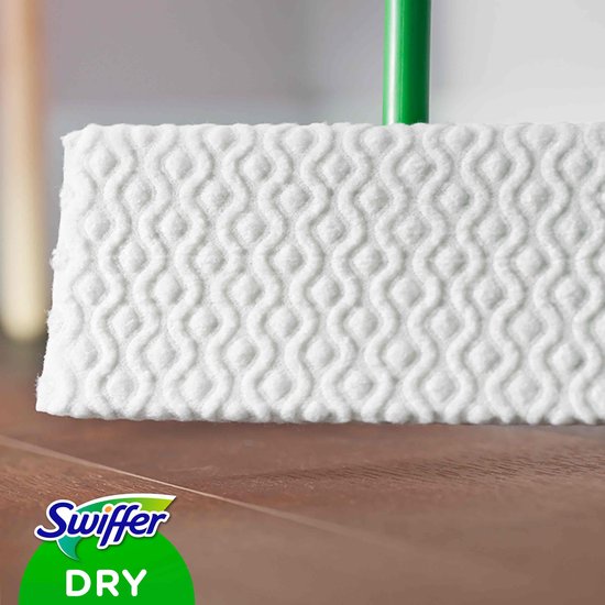 Swiffer Floor Cleaner Lingettes sèches pour sol - Attrape et retient la poussière - 51 Recharges