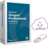 Nuance Dragon 15 Professional Individual - Nederlands+Engels - Installatie via meegeleverde USB-stick - WINDOWS