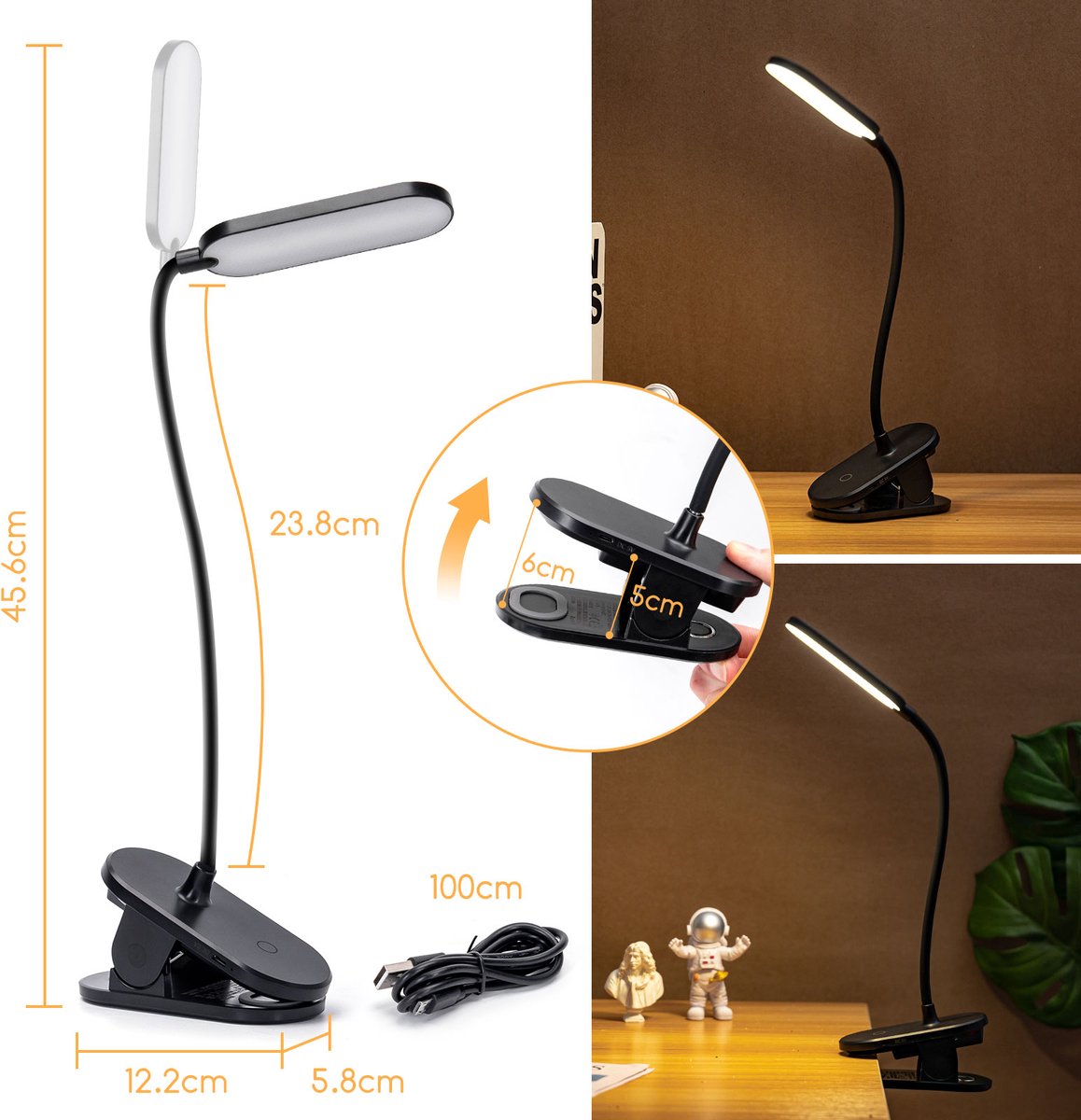 Aigostar LED Bureaulamp - Dimbaar thumbnail 6