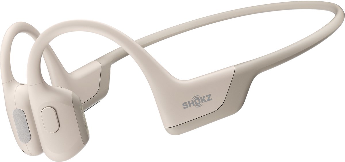Shokz Openrun Pro Mini Bone Conduction Sporthoofdtelefoon - Beige