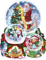 vormen legpuzzel kerst Randy Wollenmann - 3 Snow Globes