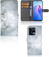 Flip case OPPO Reno8 Pro Smartphone Hoesje Painting Grey
