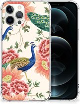 Case Anti-shock Geschikt voor iPhone12 Pro Max Pink Peacock