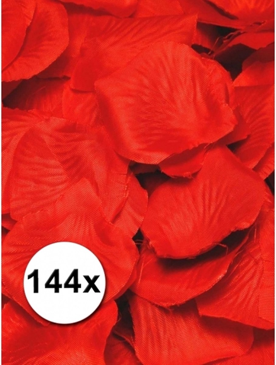 Luxe Rozenblaadjes - 144 stuks - rood - 3x3 cm - Valentijn decoratie /  versiering | bol.com