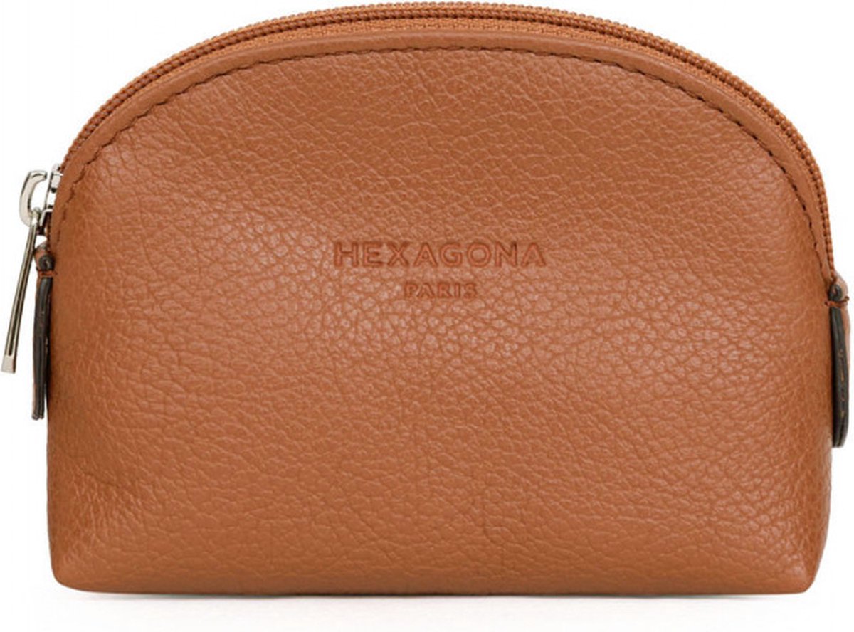HEXAGONA CONFORT PORTEMONNEE COGNAC